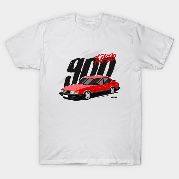 Saab 900 Turbo T-Shirt by shketdesign